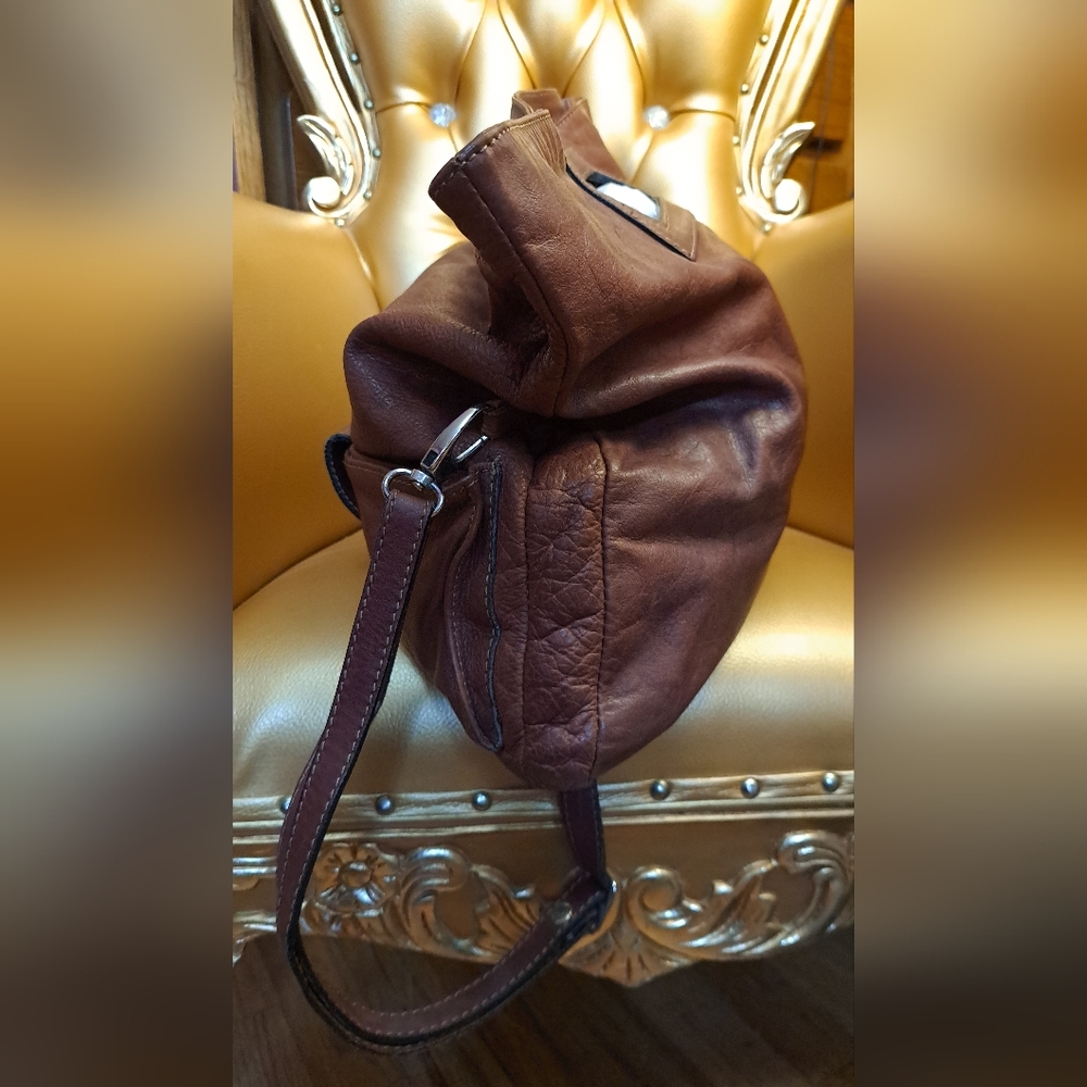 I Medici By Firenze Soft Brown Large Leather Women's HandBag, Shoulder Bag. - Picture 5 of 9